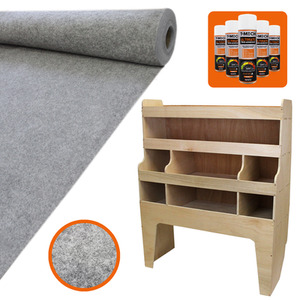 11sqm Smoke Grey Van Lining and VW Transporter Racking Unit