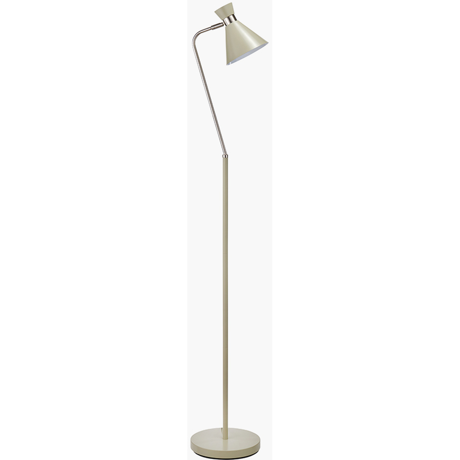 Brushed Metal Floor Lamp - Green