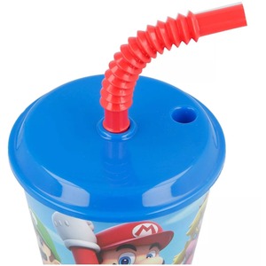 Official Super Mario Character Sports Tumber With Straw