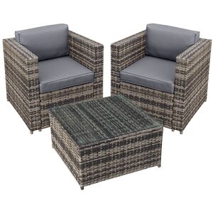 Malta Rattan 2 Seat Tea for Two Set