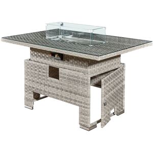 Royal Fire Icarus Rattan Rising Firepit Table