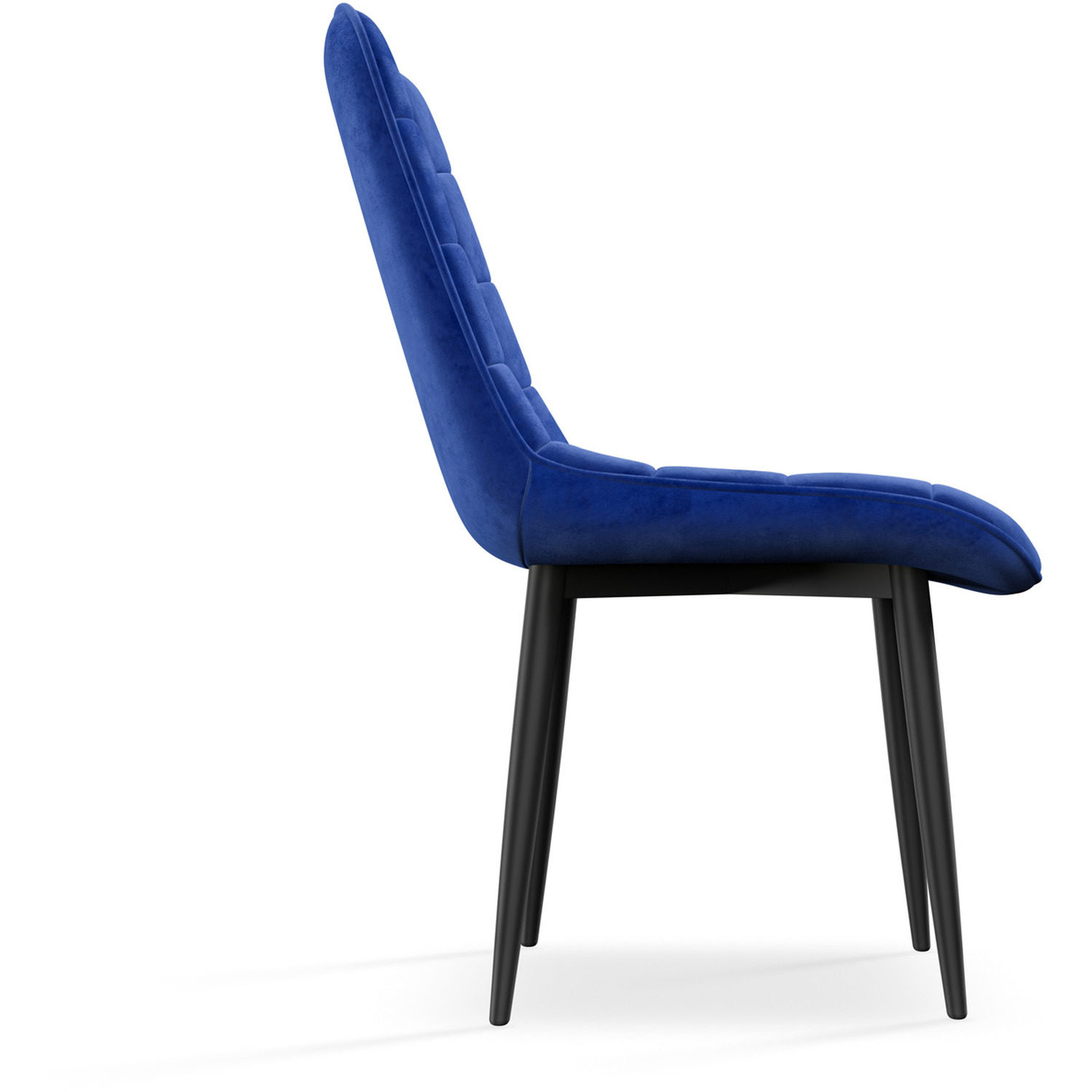 Etta Glass Dining Table Set W Solid Oak Legs W 4-6 Nova Velvet Chair - Blue 4