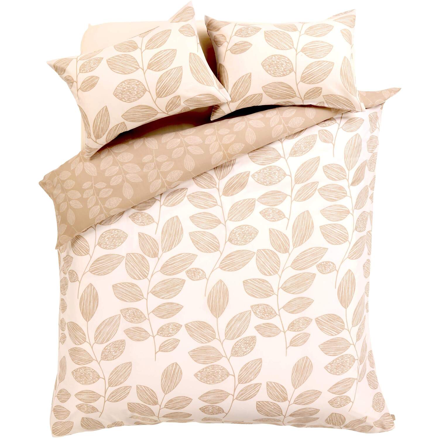 Leaves Duvet Set - Natural King