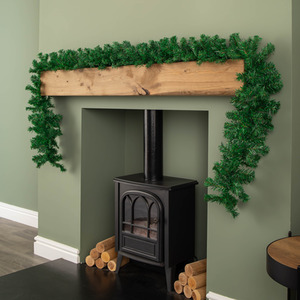 Plain Green Christmas Garland with 260 Tips
