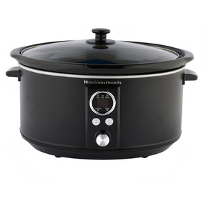 6.5L Digital Oval Slow Cooker Black