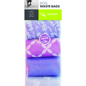 MPets Poo Bags Dog Waste Lavender Scent Polyethylene