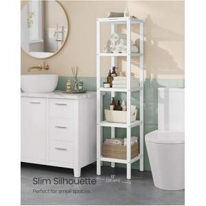 SONGMICS Bamboo 5-Tier Freestanding Shelf Unit