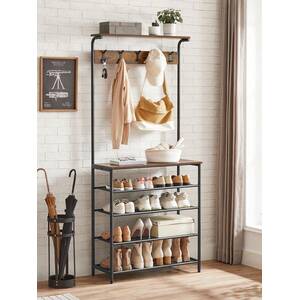 VASAGLE Hallway Tree with Shoe Storage