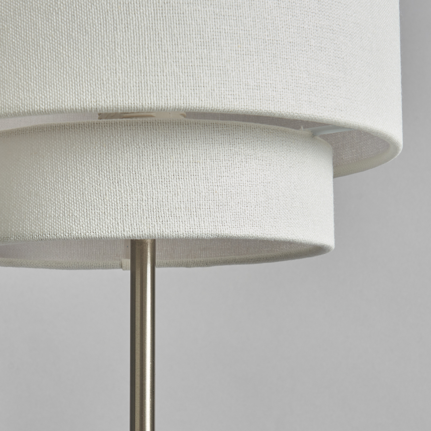 Jayne 1 Light Light Table Lamp With White Shade - Chrome