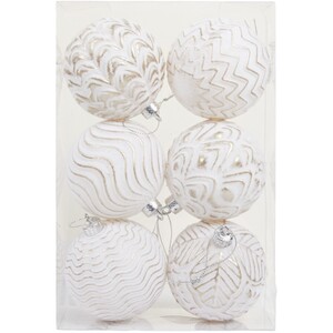 Pack of 6 Antique Baubles
