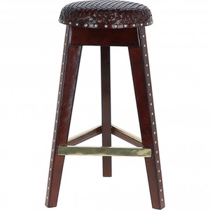Exquisite 3 Wood Legs Leather Barstool LF 134