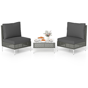 3 Pieces Bistro Furniture Set