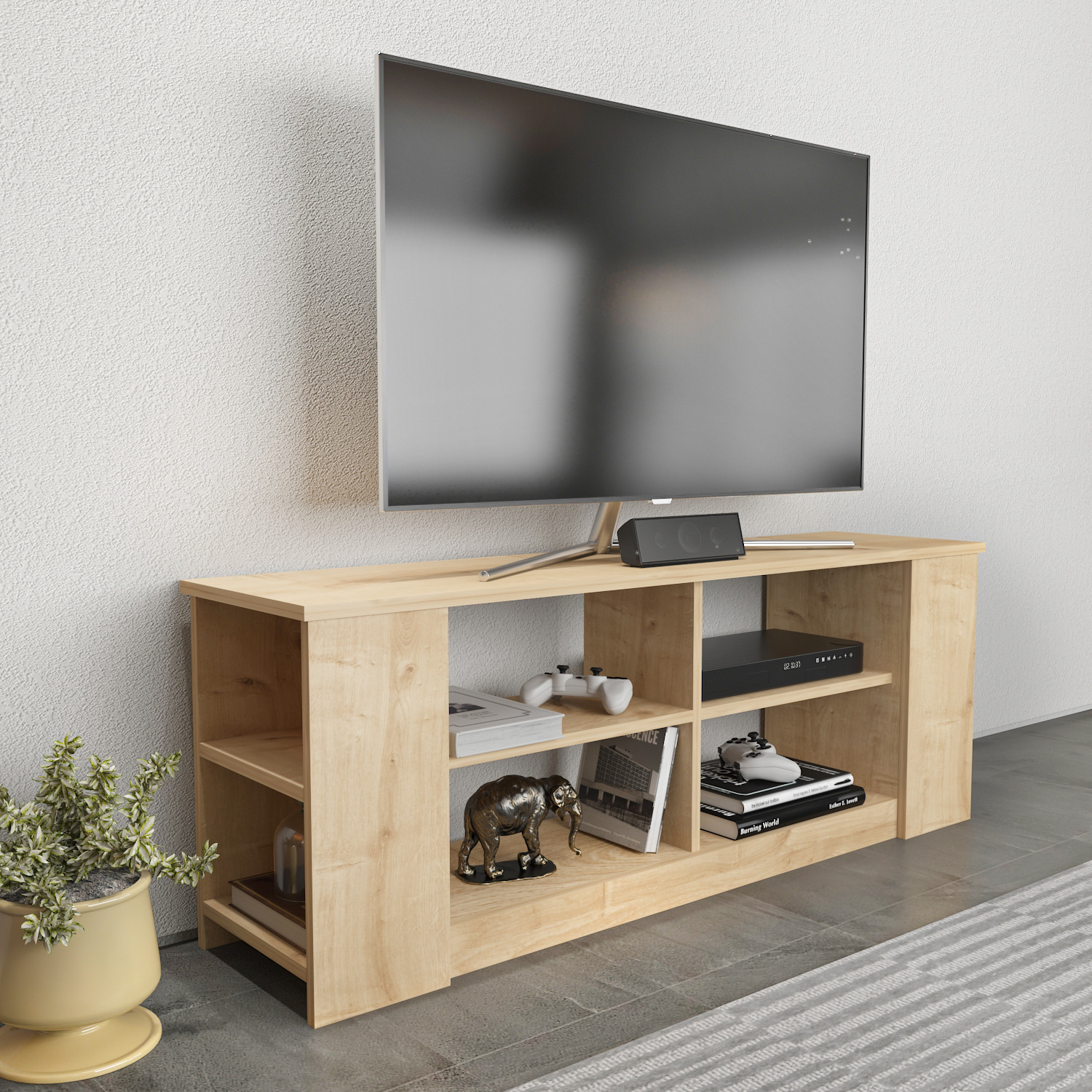 Space Tv Unit - Oak