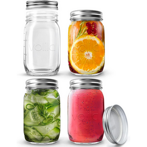 Glass Mason Jars with Lids