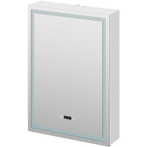 Single-Door Mirror Cabinet with LED Lighting