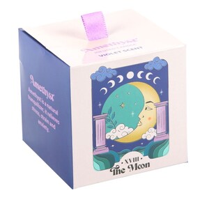Moonlight Amethyst Crystal Candle For Relaxation