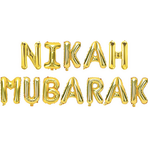 Nikah Mubarak Foil Balloons G
