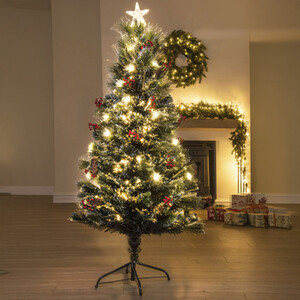 The Frosted LED Pine Fibre Optic Tree