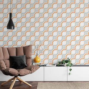 Retro Cubic Geometric Wallpaper
