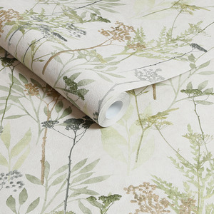 Sage Superfresco Easy Solstice Floral Wallpaper shot 10903864