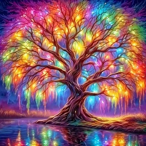 Rainbow Tree Diamond Painting Kit