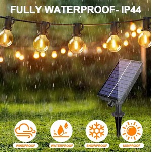 Outdoor Solar Globe String Lights