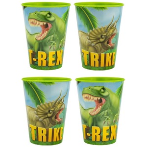 Dinosaurs Set of 4 Plastic Cups