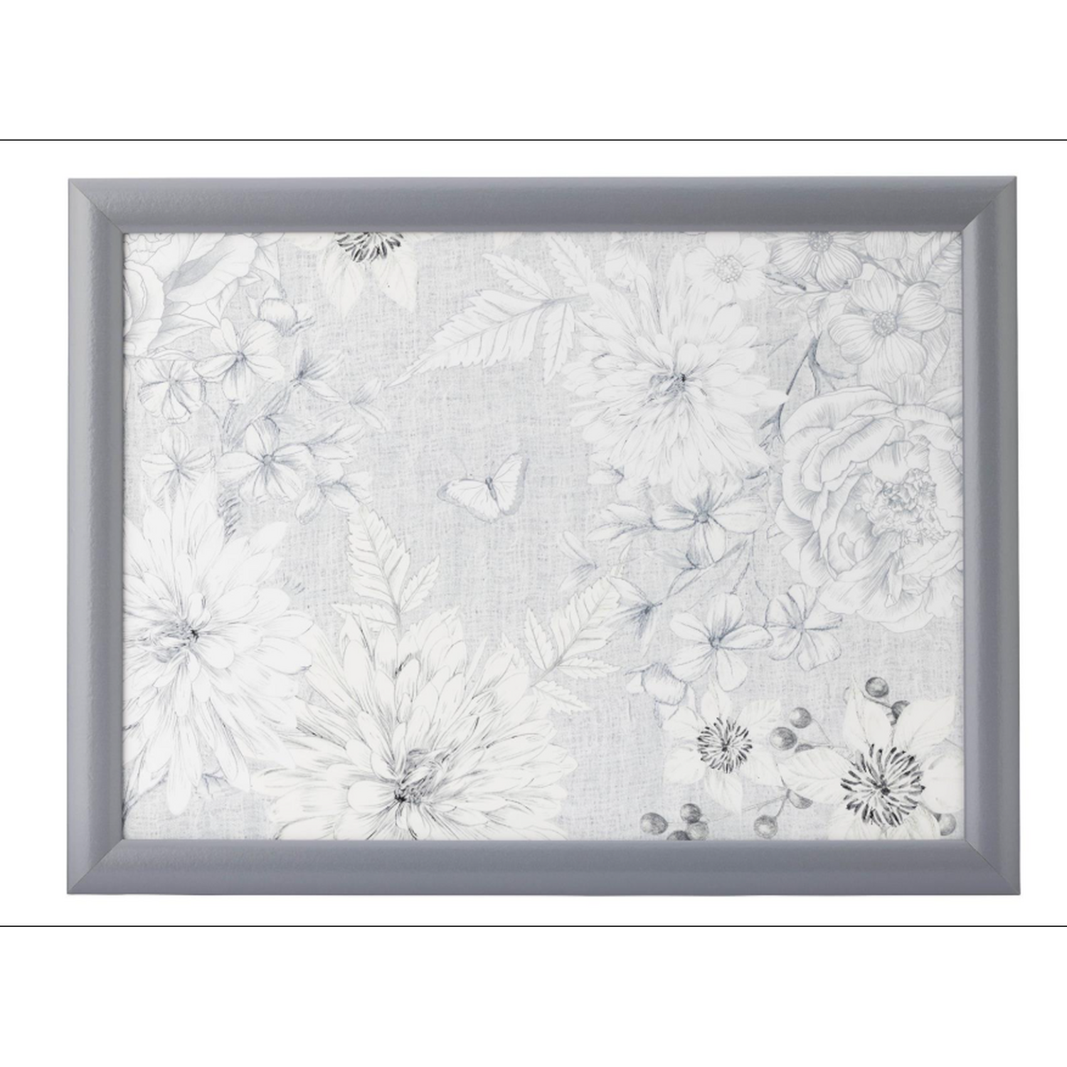 Image of Classic Floral and Butterfly Grey Lap&hellip;