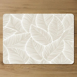 Beige leaves Designer Placemat Set