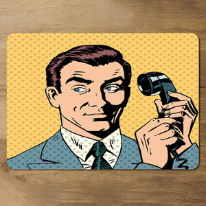 phone style pop art retro Designer Placemat Set
