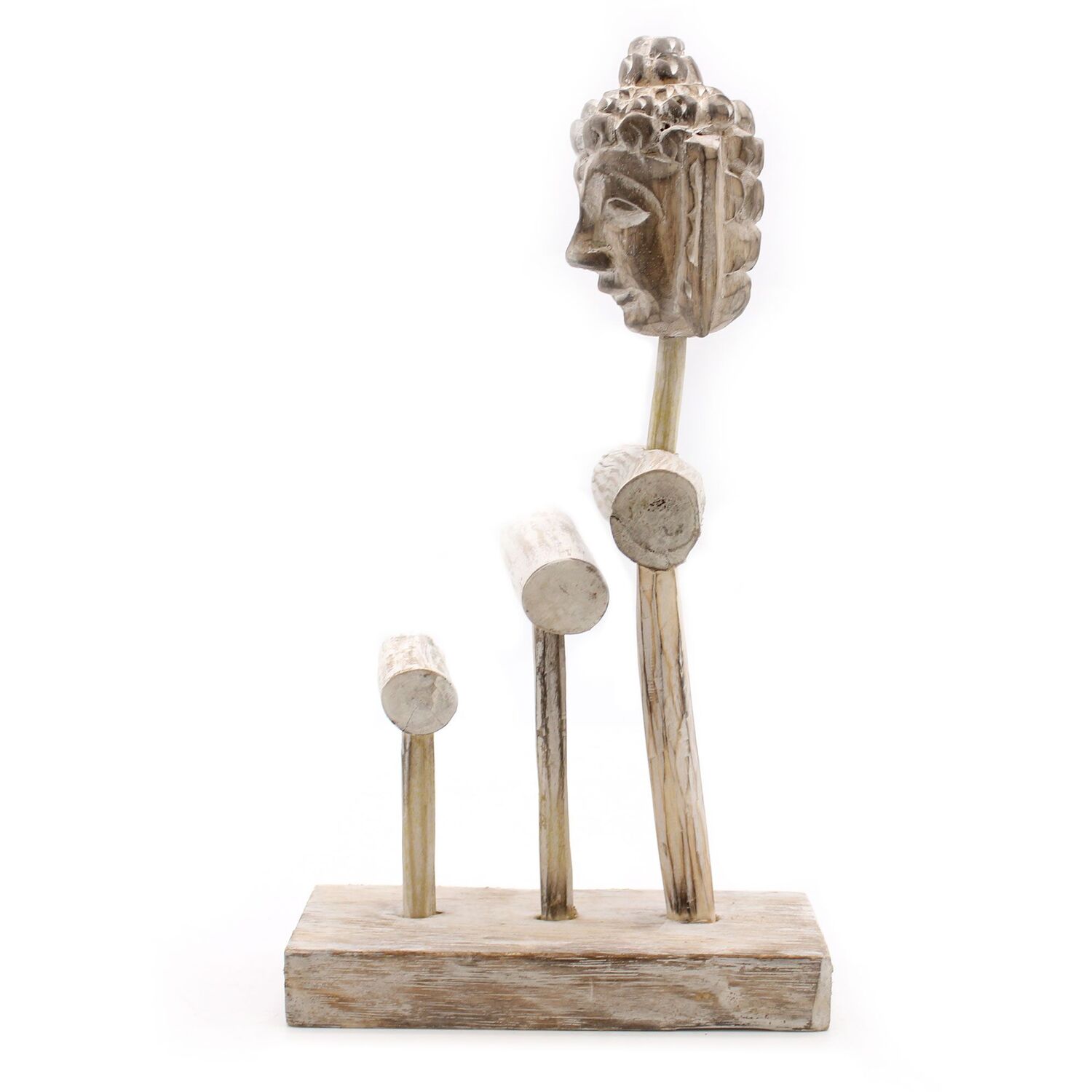Three Branch Buddha Standwash - White