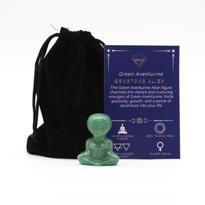 Gemstone Alien Green Aventurine Figurine
