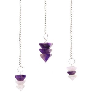 Unique Crystal Pyramid Pendulums for Dowsing