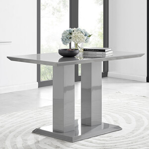 Imperia Grey High Gloss Dining Table Seats 4