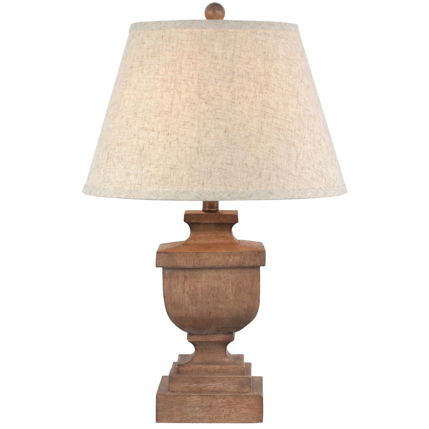 Ravelle Linen Shade Table Lamp Elegant Home Accent - Brown