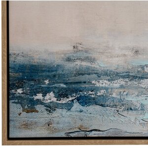Stratos Hand Painted Canvas in Frame - Abstract Sky  Landscape Art