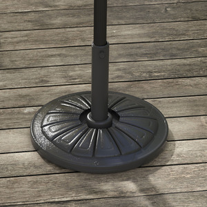 Outsunny Concrete Round Patio Umbrella Base Stand, Umbrella Holder
