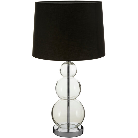 Luke Black Fabric Shade Table Lamp