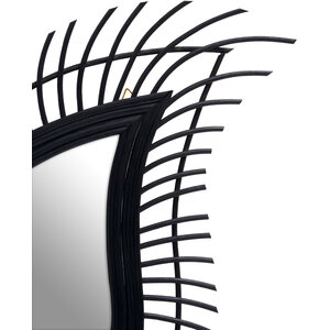 Oriel Grid Wall Mirror with Silver Finish Frame
