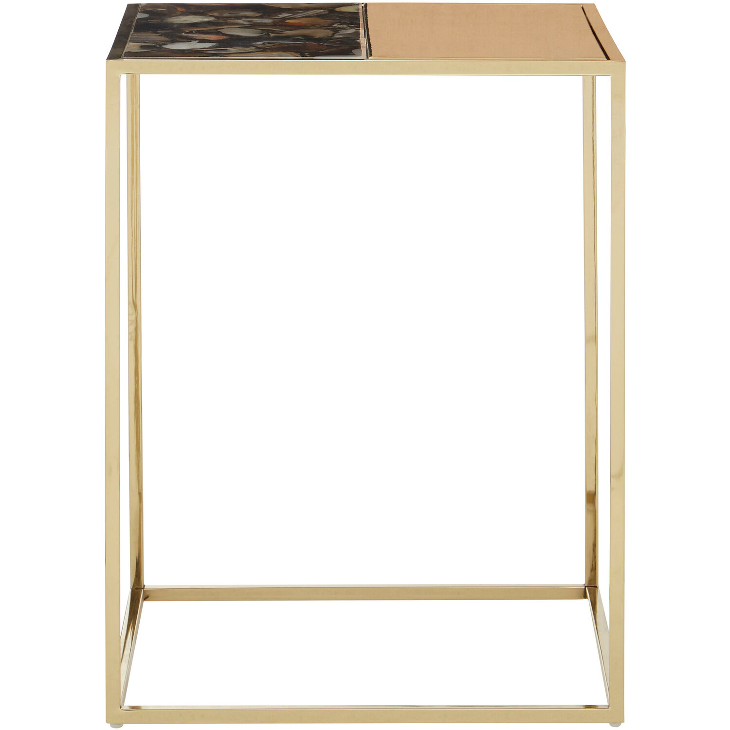 Vita Agate Square Table - Multicolour