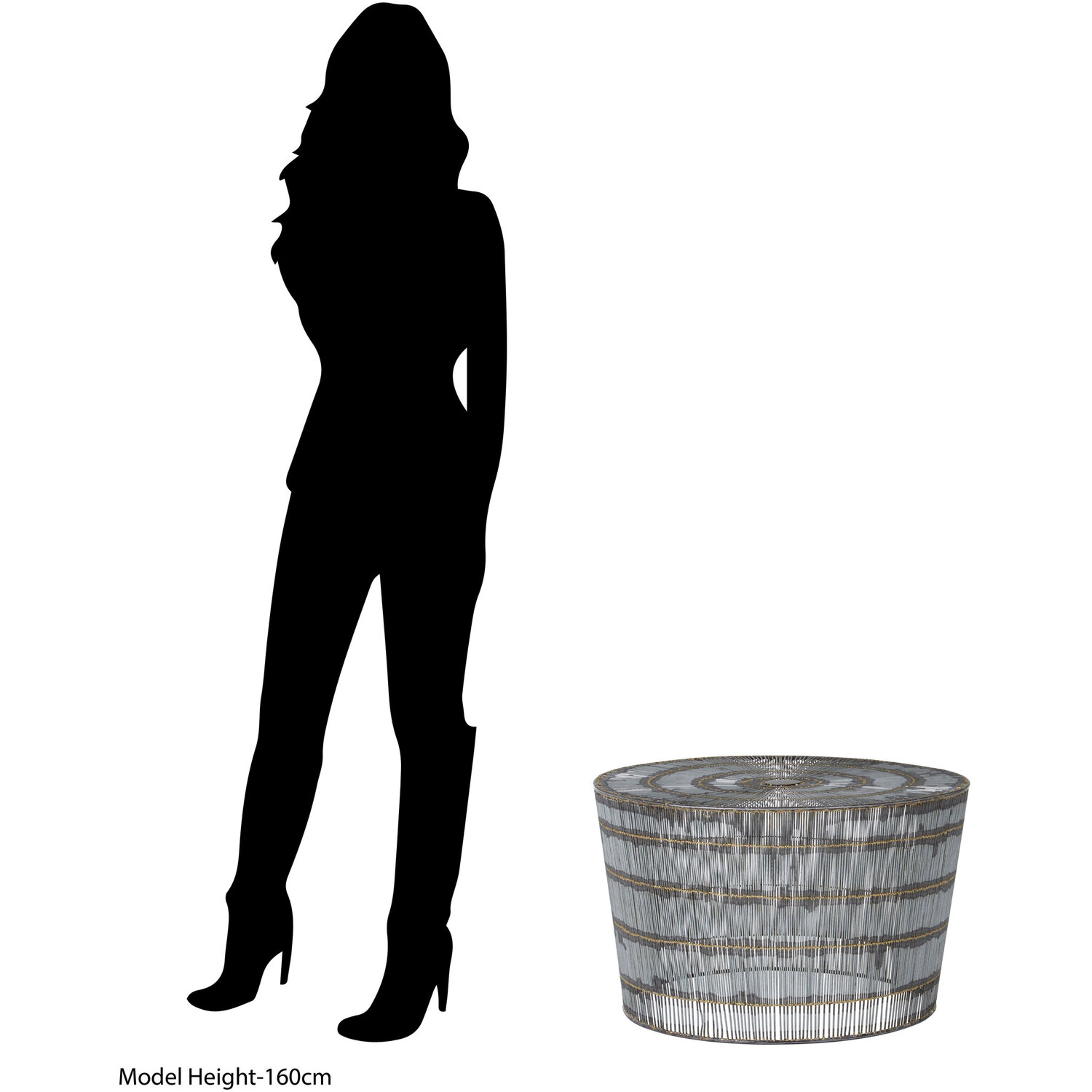 Templar Natural Wireframe Coffee Table - Natural