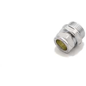 PrimaPlus Chrome Compression Adaptor 22mm x 1