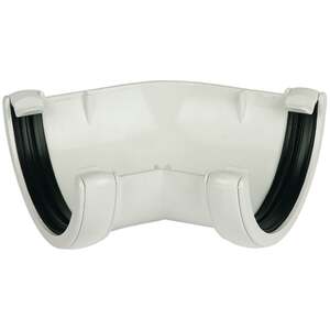 FloPlast 112mm Round 135 Degree Angle White - RA2 - Gutter Angle Fitting