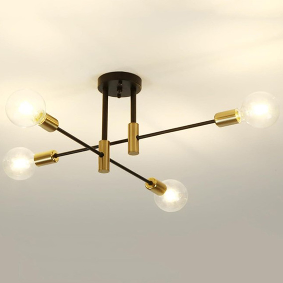 Ceiling Light Gold and Black
