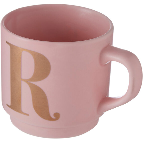 Signet Pink Monogram Mug, R