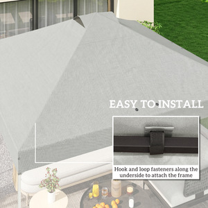 Outsunny gazebo roof replacement UV50+ Waterproof 3x3(m)