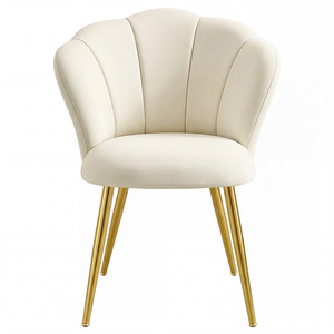 VASAGLE Cream White Dining Chair