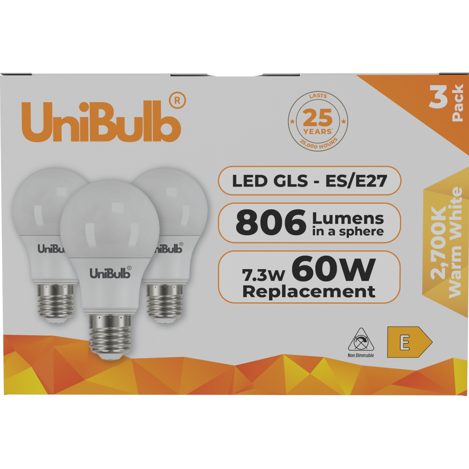 Image of UniBulb LED GLS E27 (ES) 806lm&hellip;
