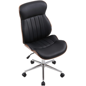 Adjustable Height Swivel Office Chair with Castors for Home and Office