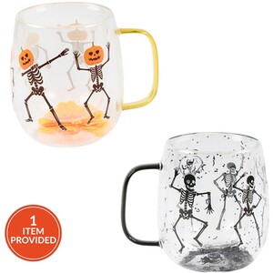Halloween Glass Double Wall Mug